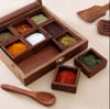 Shop Handcrafted Wooden Spices Container with Spoon