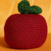 Handmade Crochet Apple Soft Toy - Single Piece