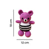 Gift Handmade Crochet Purple Teddy Soft Toy - Single Piece