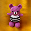 Handmade Crochet Purple Teddy Soft Toy - Single Piece Online