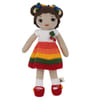 Gift Handmade Crochet Rainbow Doll Soft Toy - Single Piece