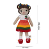 Buy Handmade Crochet Rainbow Doll Soft Toy - Single Piece
