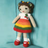 Handmade Crochet Rainbow Doll Soft Toy - Single Piece Online