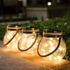 Gift Hanging Glass Ball Light - Solar Powered - Assorted - Set Of 2