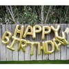 Happy Birthday Foil - Balloons Set - Gold Online