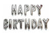 Gift Happy Birthday - Foil Balloons Set - Silver