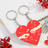 Heart Shape Couple Key Chain