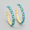 Hoops - Crystal Rhinestone - Blue Online
