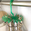 Jewellery Hanger And Organizer - Round - Plastic - Green - Set Of 2 Online