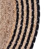 Buy Jute Rug - Beige And Black - Single Piece