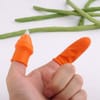 Shop Knife With Finger Protector - Silicone - Orange