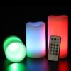 Gift LED Candle With Remote Control - Set Of 3