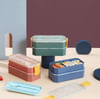 Buy Lunch Box - 2 Layer - Monochrome - Assorted - Single Piece