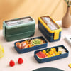 Shop Lunch Box - 3 Layer - Wheat Straw - Assorted - Single Piece
