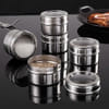 Shop Magnetic Canister With Tray - Stainless Steel - Set Of 4