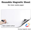 Shop Magnetic White Board Sheet With Pens And Erasers - Assorted - Single Piece