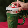 Buy Merry Christmas Mug With Straw - Assorted - Single Piece