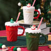 Merry Christmas Mug With Straw - Assorted - Single Piece Online