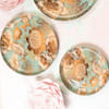 Metal Platter - Bird - Light Blue - Set Of 3 Online