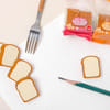 Buy Mini Eraser - Bread Shaped - Set Of 4