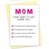 Shop Mothers Day Greeting Card - Thank You Mom