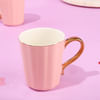 Shop Mugs - Pink Love - Rose Gold Handle - Set Of 2