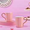 Mugs - Pink Love - Rose Gold Handle - Set Of 2 Online