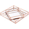 Multipurpose Organizer - Square - Rosegold - Glass - 8in - Single Piece Online