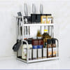 Multipurpose Rack - Stainless Steel - 2 Layer - Single Piece