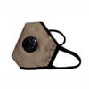 N95 Mask - Coffee Linen - With Valve