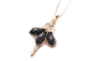 Gift Necklace - Fairy - Black And White Stones