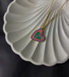 Gift Necklace - Retro Heart - Single Piece