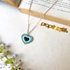Necklace With Pendant - Heart Shaped Eye - Juju Joy