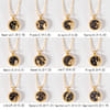 Necklace - Zodiac Sign - Black And Gold - Single Piece