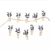 Shop Panda - Wooden Photo Paper Clips - Set Of 10