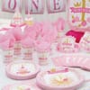 Buy Paper Plates - First Birthday - Pink And Gold - Set Of 8