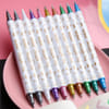 Gift Pen - Twin Tip - Metallic - Assorted - Set Of 10