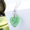 Gift Pendant - Glow In The Dark - Crystal Heart - Green