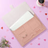 Gift Personalized Blush Pink Laptop Organiser