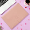 Buy Personalized Blush Pink Laptop Organiser