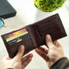 Buy Personalized Dark Brown Leather Wallet for Men