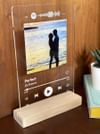 Buy Personalized - Photo Frame And Spotify Song Request With Wooden Stand - C.O.D. Not Available
