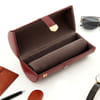 Gift Personalized Round Watch Organizer - Wine