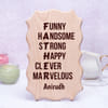 Personalized Wooden Plaque for Father Online
