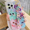 Phone Case With Wrist Strap Chain - Cute Cartoon - Multicolor - Single Piece Online