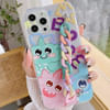 Phone Case With Wrist Strap Chain - Cute Cartoon - Multicolor - Single Piece Online