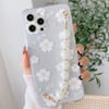Phone case With Wrist Strap Chain - Daisy - Pearls - Single Piece Online