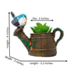 Gift Planter Pot - Watering Can With Perched Bird - Single Piece