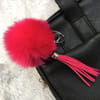 Pompom Keychain - Hot Pink Online