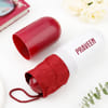 Buy Red Personalized Capsule Umbrella For Him